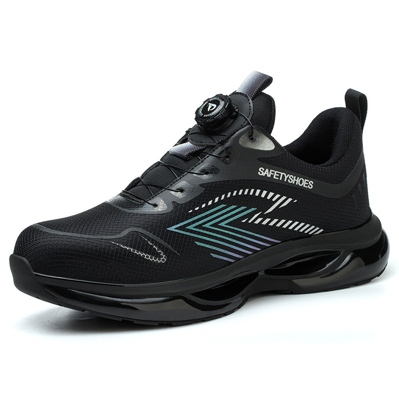 Safety shoes.Steel toe cap,Kevlar midsole,knitting mesh surface,EVA sole.