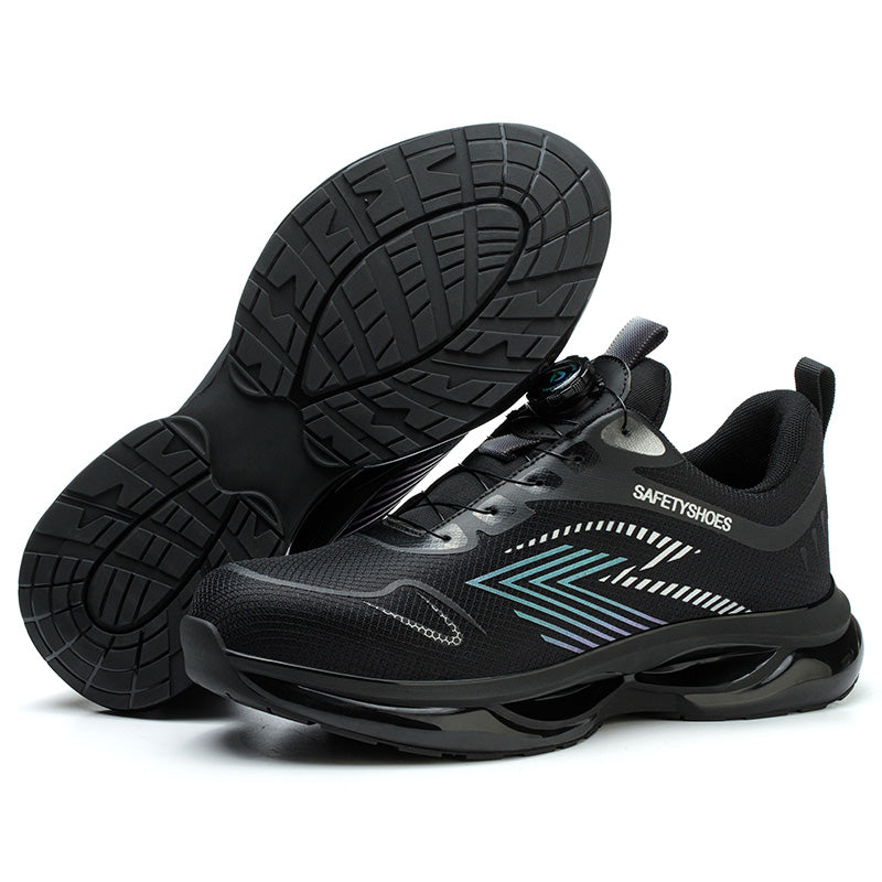 Safety shoes.Steel toe cap,Kevlar midsole,knitting mesh surface,EVA sole.